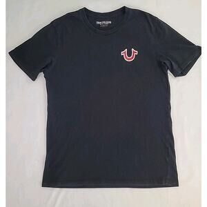 Vintage True Religion Buddha Logo Tee Y2K Black Small